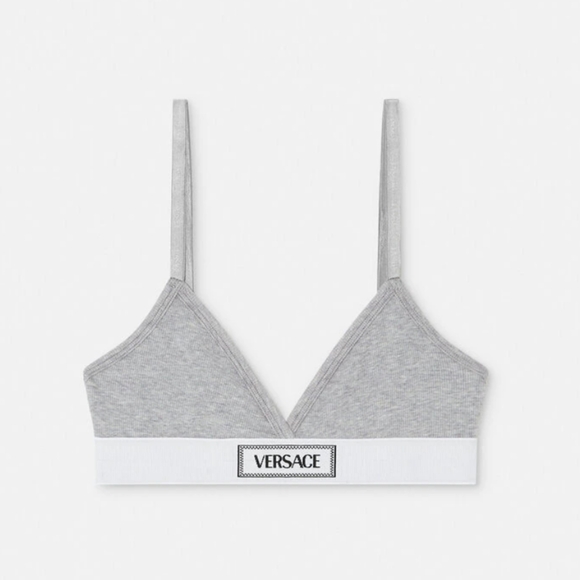 90s Vintage Logo Ribbed Bralette